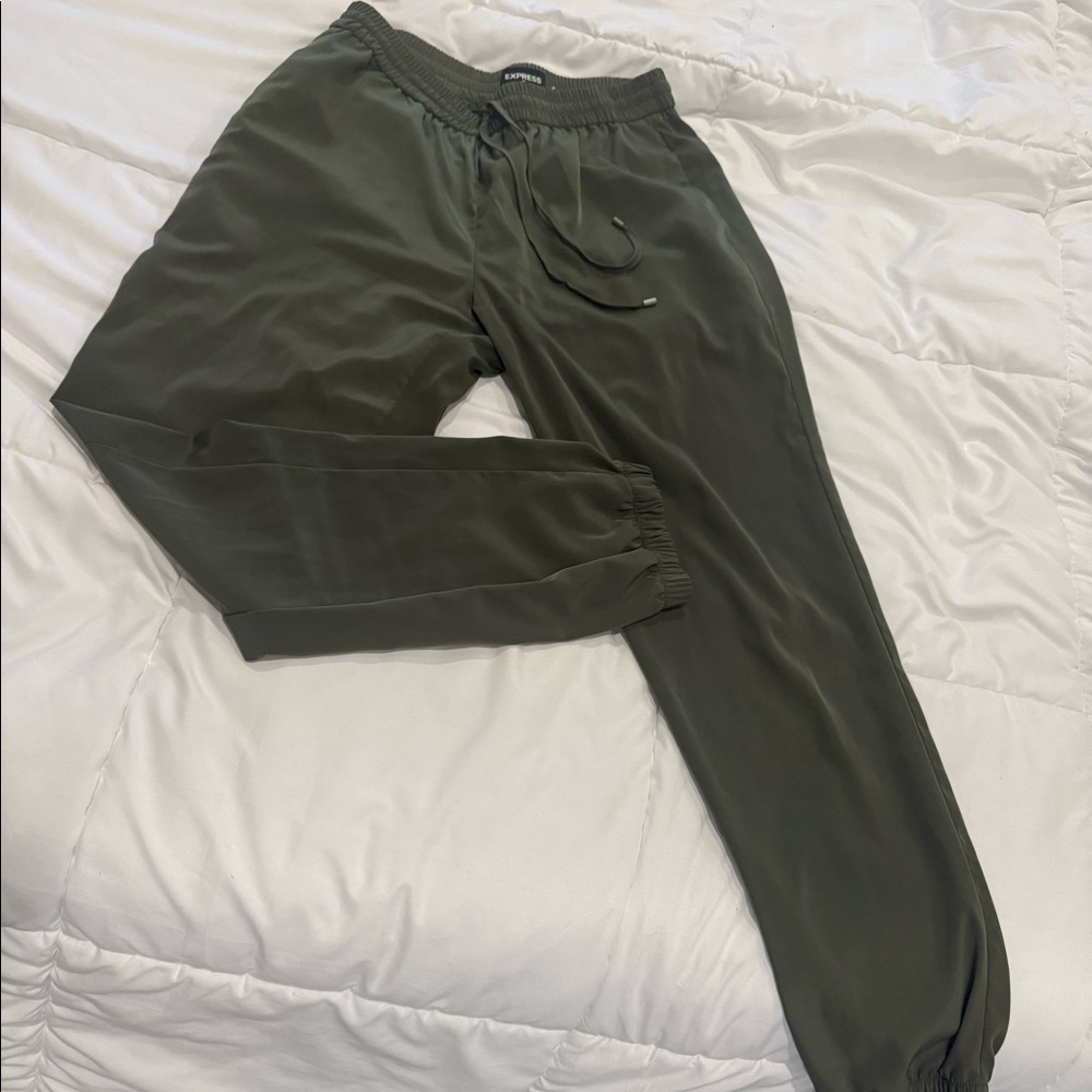 Dress pants material joggers